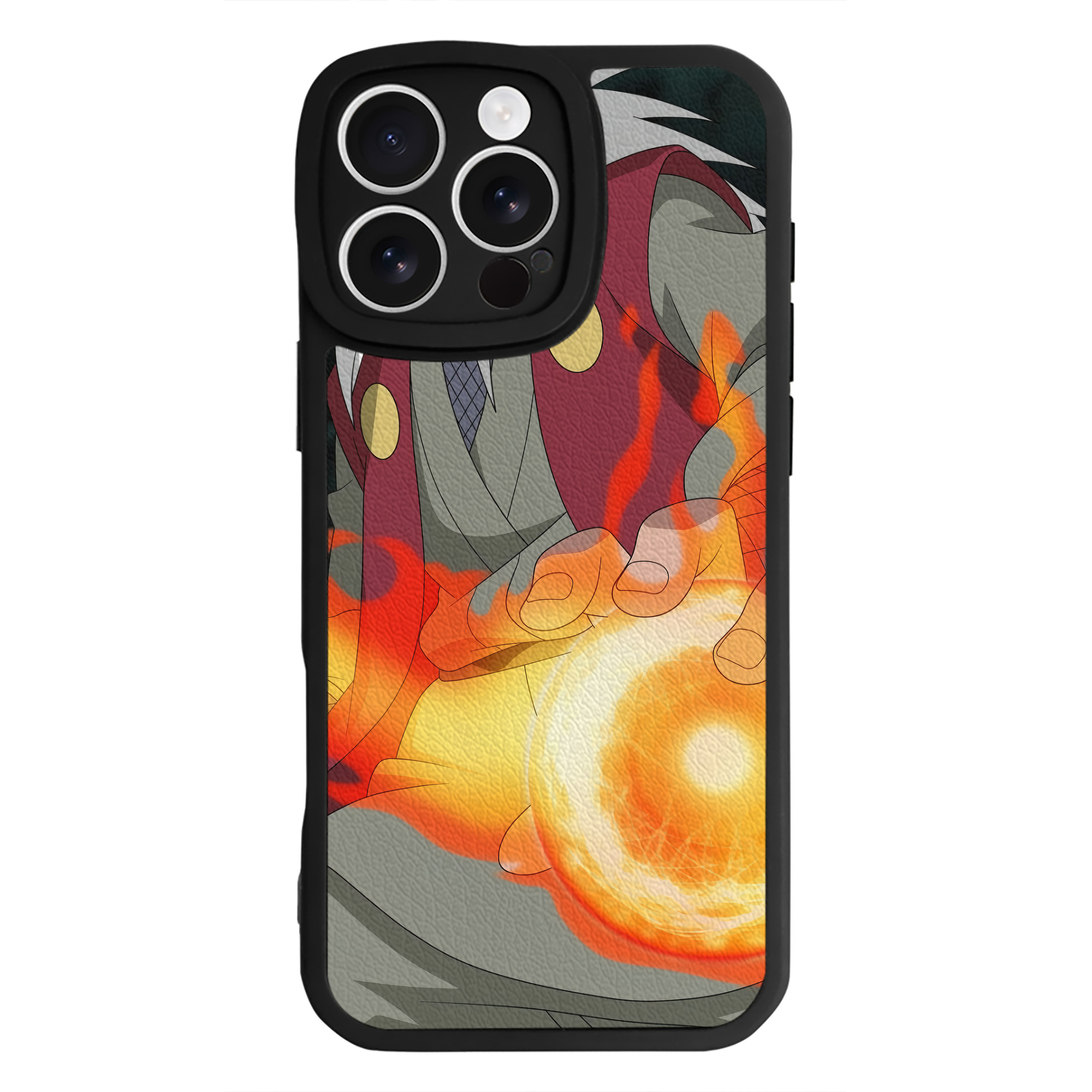 （画像用） NARUTO -ナルト- NARUTO -ナルト- 疾風伝 【iPhone 16シリーズ対応】シリコンスマホケース（レザー調） 材質：シリコン